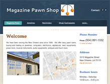 Tablet Screenshot of magazinepawn.com